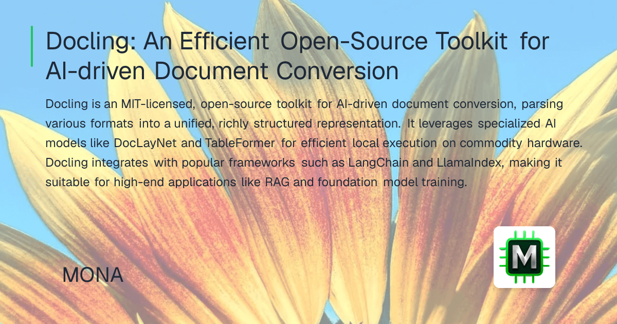 Docling: An Efficient Open-Source Toolkit for AI-driven Document ...